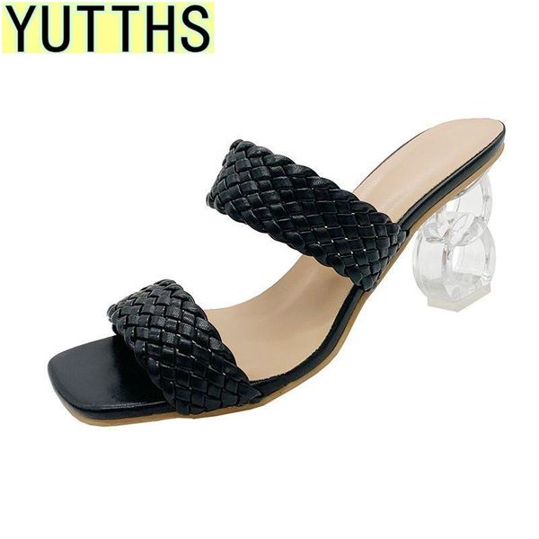luxury slides women 7cm high heels mules fetish pumps individual weave leisure blue office ladies prom slippers women's shoes, Black
luxury slides women 7cm high heels mules fetish pumps individual weave leisure blue office ladies prom slippers women's shoes, Black