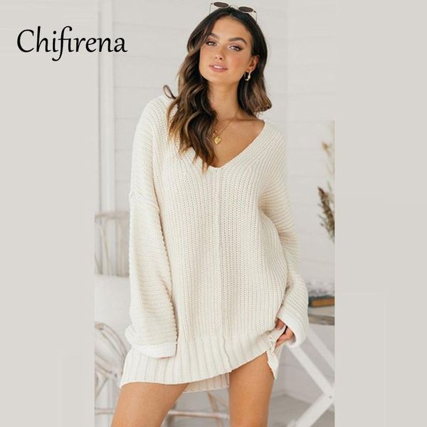 chifirena 2021 winter knit sweater dress women v neck loose mini jumper dresses woman casual vestidos de mujer white, Black;gray
chifirena 2021 winter knit sweater dress women v neck loose mini jumper dresses woman casual vestidos de mujer white, Black;gray