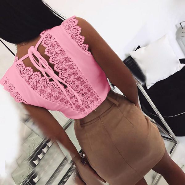 summer fashion lace women shirts v neck casual solid tee female womens sleeveless shirt blusas femininas pullover, White
summer fashion lace women shirts v neck casual solid tee female womens sleeveless shirt blusas femininas pullover, White