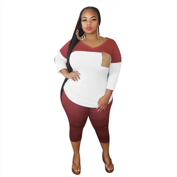 women's tracksuits 2021 summer women v-neck long sleeve plus size two pieces sets and pant xl-4xl, Gray
women's tracksuits 2021 summer women v-neck long sleeve plus size two pieces sets and pant xl-4xl, Gray