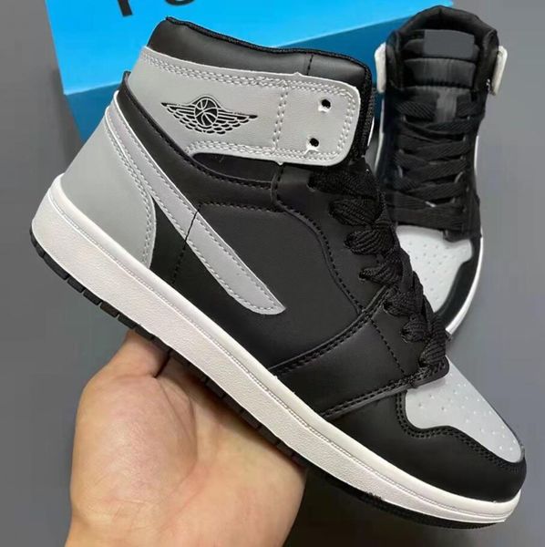 jumpman 1s high og shadow basketball shoes for skate boots sneakers womens sports 555088-013 dress shoe, Black