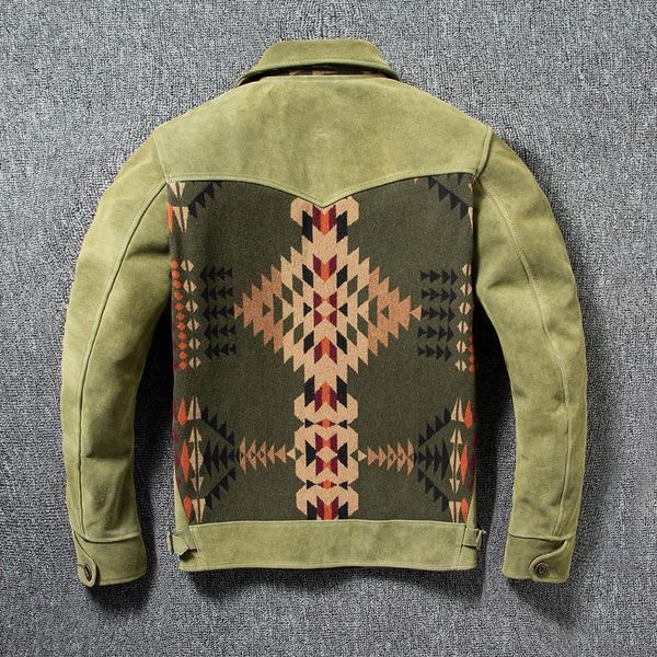 men's leather & faux 2021 green casual style genuine jacket men double pockets plus size 5xl real natural cow suede spring slim fit mal, Black
men's leather & faux 2021 green casual style genuine jacket men double pockets plus size 5xl real natural cow suede spring slim fit mal, Black