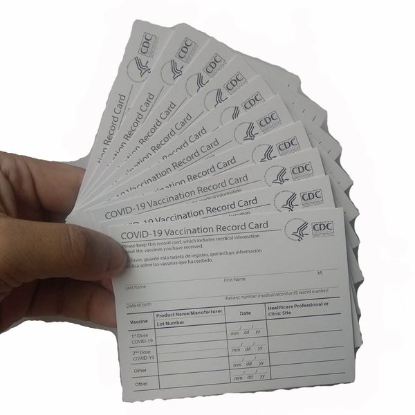 20pcs cdc immunization cards 4*3 inches (10*7.6cm) business card files laminating supplies waterproof protector holder bags fedex or epacket
20pcs cdc immunization cards 4*3 inches (10*7.6cm) business card files laminating supplies waterproof protector holder bags fedex or epacket