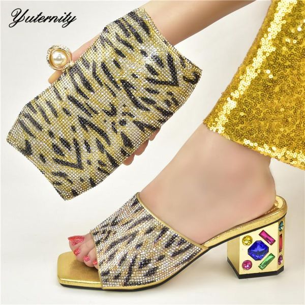 african elegant gold color shoes and bag to match set nigerian women high heels party for wedding dress, Black
african elegant gold color shoes and bag to match set nigerian women high heels party for wedding dress, Black