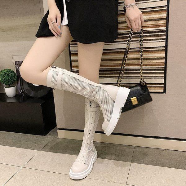 boots 2021 spring breathable hollow long tube women's thick-soled net summer thin sandals tide, Black
boots 2021 spring breathable hollow long tube women's thick-soled net summer thin sandals tide, Black