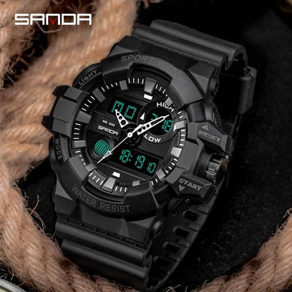 wristwatches sanda men's watch military quartz sports timer set alarm, waterproof resin strap, Slivery;brown
wristwatches sanda men's watch military quartz sports timer set alarm, waterproof resin strap, Slivery;brown