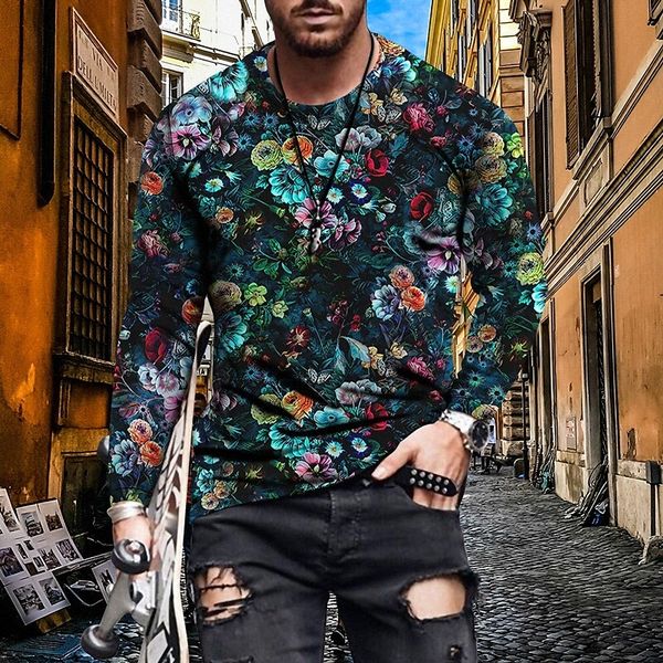 men's t shirt 3d print floral graphic crew neck casual daily print long sleeve casual streetwear big and tall blue red yellow n0zp#, White;black
men's t shirt 3d print floral graphic crew neck casual daily print long sleeve casual streetwear big and tall blue red yellow n0zp#, White;black