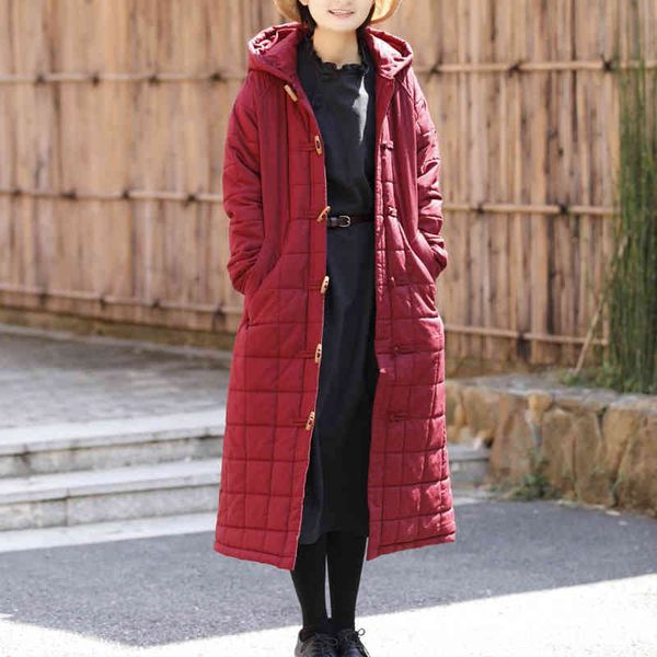 johnature winter loose plus size single breasted pockets hooded thick coat fashion all-match women cotton long coats 210521, Black
johnature winter loose plus size single breasted pockets hooded thick coat fashion all-match women cotton long coats 210521, Black