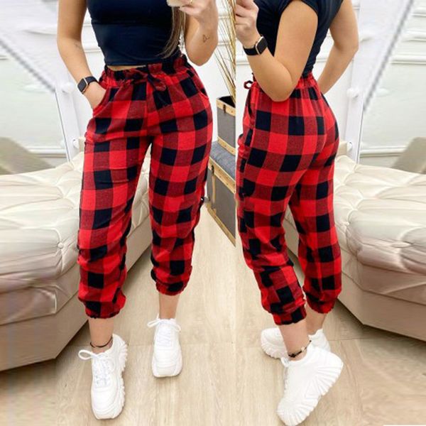 new red plaid mid-waist trousers fashion straight loose-fitting sports pants woman lace-up sweatpants streetwear oversized 210319, Black;white
new red plaid mid-waist trousers fashion straight loose-fitting sports pants woman lace-up sweatpants streetwear oversized 210319, Black;white
