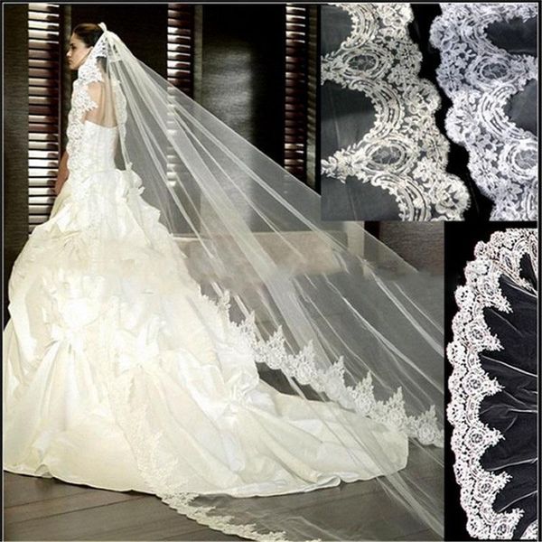 bridal veils vintage lace appliques 3m long wedding veil for retro ladies hair accessories bride's, Black
bridal veils vintage lace appliques 3m long wedding veil for retro ladies hair accessories bride's, Black