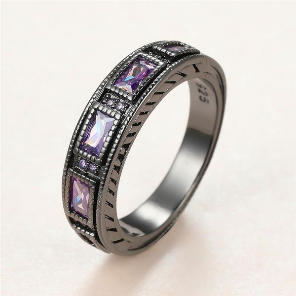 wedding rings charm female purple crystal stone ring luxury 14kt black gold for women promise square zircon engagement, Slivery;golden
wedding rings charm female purple crystal stone ring luxury 14kt black gold for women promise square zircon engagement, Slivery;golden