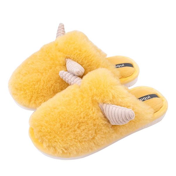 fashion winter cotton slippers ear home indoor warm shoes womens cute plus plush, Black