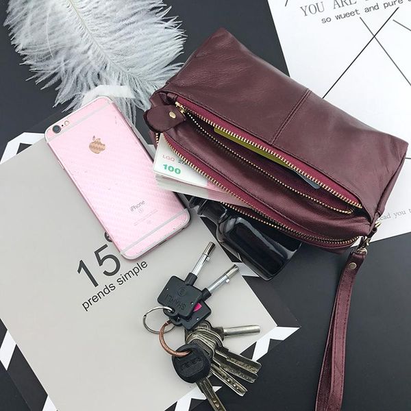 & co genuine leather wallets women handbag zipper purse large capacity teen girls phone bag card holder long, Red;black
& co genuine leather wallets women handbag zipper purse large capacity teen girls phone bag card holder long, Red;black