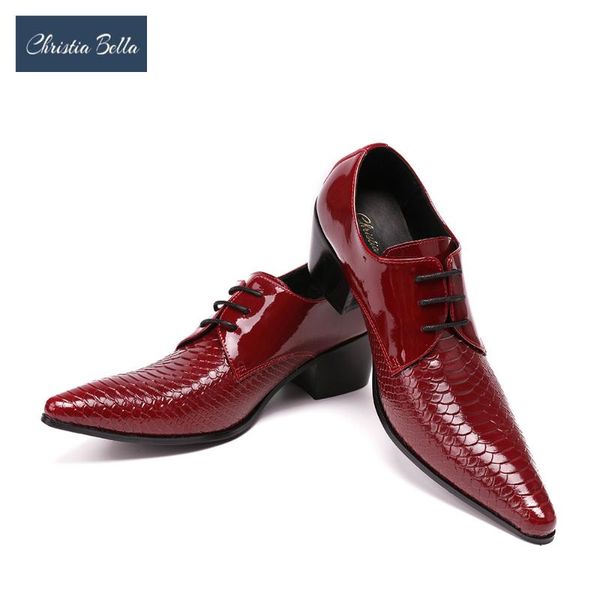 dress shoes christia bella british style pointed toe genuine leather business men nightclub serpentine wedding red, Black
dress shoes christia bella british style pointed toe genuine leather business men nightclub serpentine wedding red, Black
