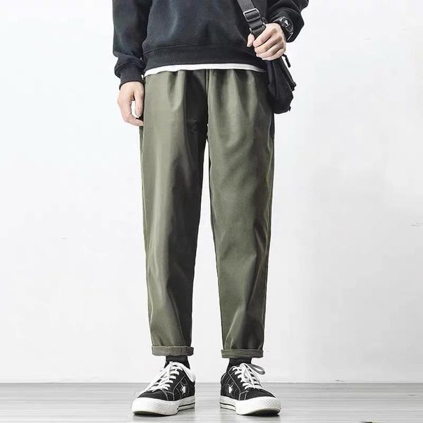 men's pants spring and summer style cotton linen japanese fashion loose straight trousers black thin section
men's pants spring and summer style cotton linen japanese fashion loose straight trousers black thin section