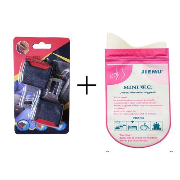 safety belts & accessories 2 pack car belt extender buckle clip plug + 700 ml emergency portable urine vomit pee bag
safety belts & accessories 2 pack car belt extender buckle clip plug + 700 ml emergency portable urine vomit pee bag