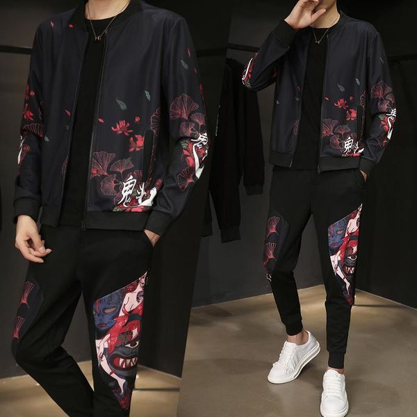 men's tracksuits anime character printed jacket men set leisure hip hop dj tracksuit autumn winter fashion japanese red flower, Gray
men's tracksuits anime character printed jacket men set leisure hip hop dj tracksuit autumn winter fashion japanese red flower, Gray