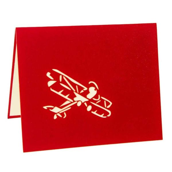 1pc 3d greeting creative message airplane model shape design for friends (red) cards
1pc 3d greeting creative message airplane model shape design for friends (red) cards