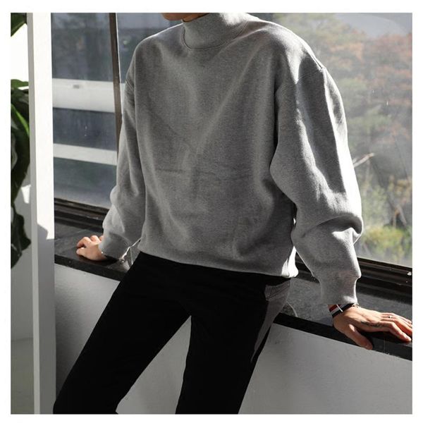 men's sweaters autumn and winter plus velvet half-high collar sweater thick solid color all-match bottoming shirt jacket tide, White;black
men's sweaters autumn and winter plus velvet half-high collar sweater thick solid color all-match bottoming shirt jacket tide, White;black