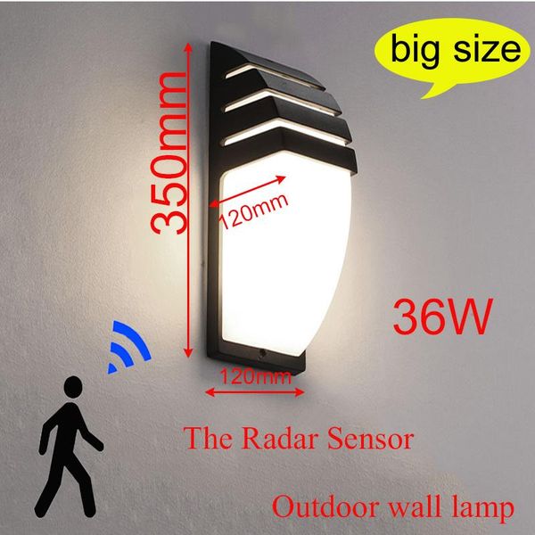 outdoor wall lamps led waterproof lamp radar motion sensor courty garden porch light 36w high brightness ac110v/220v
outdoor wall lamps led waterproof lamp radar motion sensor courty garden porch light 36w high brightness ac110v/220v