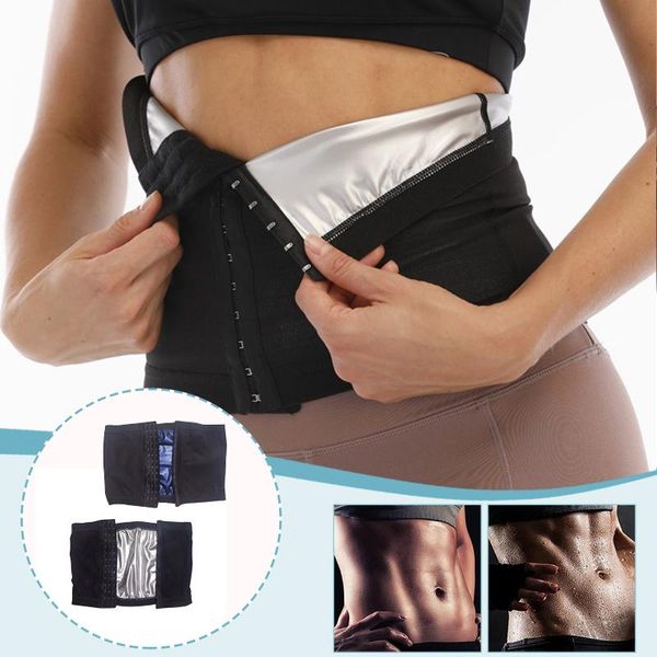 waist support women trainer sweat tummy workout belt bodybuilding abdominal muscles breasted sweaty abdomen belt#35, Black;gray 
waist support women trainer sweat tummy workout belt bodybuilding abdominal muscles breasted sweaty abdomen belt#35, Black;gray