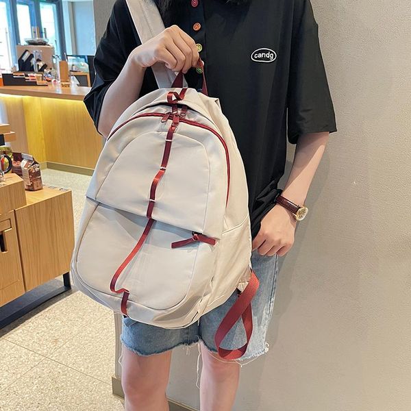 backpack ins schoolbag female autumn school college student niche design computer bag contrast color simple
backpack ins schoolbag female autumn school college student niche design computer bag contrast color simple