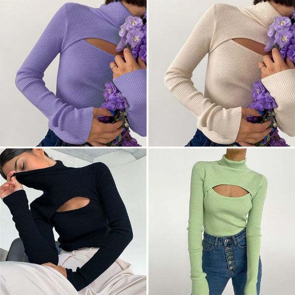 women's t-shirt ribber knitted turtleneck women hollow out casual long sleeve t shirt skinny autumn winter slim tee lady clothing, White
women's t-shirt ribber knitted turtleneck women hollow out casual long sleeve t shirt skinny autumn winter slim tee lady clothing, White