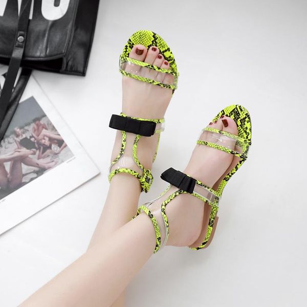 sandals summer 2021 flat bow snake skin roman women's with buckle transparent pvc round toes shoes casual sexy, Black
sandals summer 2021 flat bow snake skin roman women's with buckle transparent pvc round toes shoes casual sexy, Black