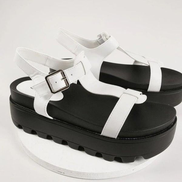 platform sandals women wedge high heels shoes buckle leather canvas summer zapatos mujer wedges woman sandal, Black
platform sandals women wedge high heels shoes buckle leather canvas summer zapatos mujer wedges woman sandal, Black