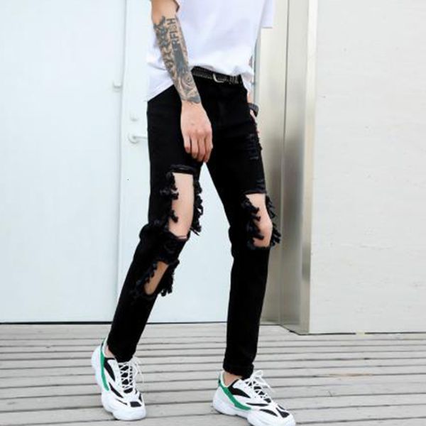 jean man destroy beggar's brem thin male fashion fitting denim breech hip hop punk hole black pants 9f26, Blue
jean man destroy beggar's brem thin male fashion fitting denim breech hip hop punk hole black pants 9f26, Blue