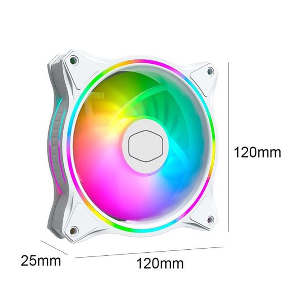cooler master mf120 halo white edition case fan 120mm dual loop 5v addressable rgb lighting cpu cooling pwm silent masterfan fans & coolings
cooler master mf120 halo white edition case fan 120mm dual loop 5v addressable rgb lighting cpu cooling pwm silent masterfan fans & coolings