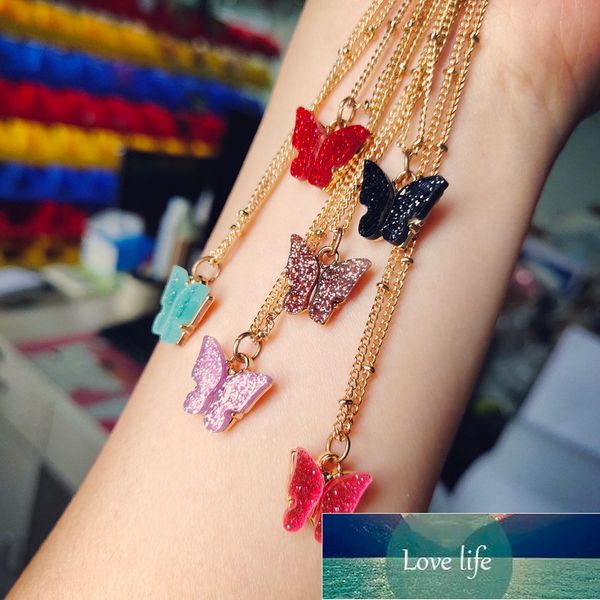 new acrylic cute shiny butterfly choker necklace sweet clavicle chain necklace 2020 fashion female jewelry gift for women factory price expe, Silver
new acrylic cute shiny butterfly choker necklace sweet clavicle chain necklace 2020 fashion female jewelry gift for women factory price expe, Silver