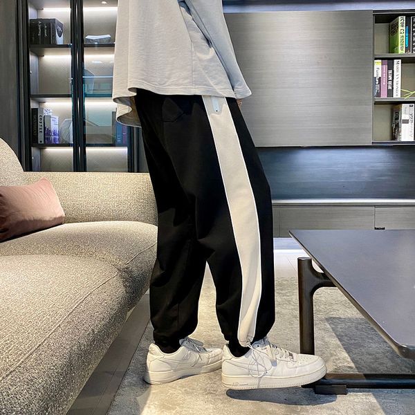 men's pants fahsion trend stripe printing jogger sweatpants streetwear trousers hip hop style casual homme harem 751t, Black
men's pants fahsion trend stripe printing jogger sweatpants streetwear trousers hip hop style casual homme harem 751t, Black