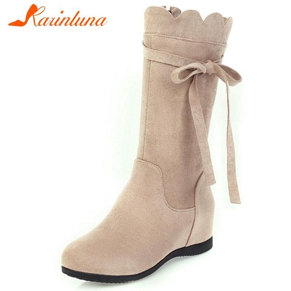 boots karin big size 34-43 flock female mid calf round toe height increasing shoes women comfort office woman, Black
boots karin big size 34-43 flock female mid calf round toe height increasing shoes women comfort office woman, Black