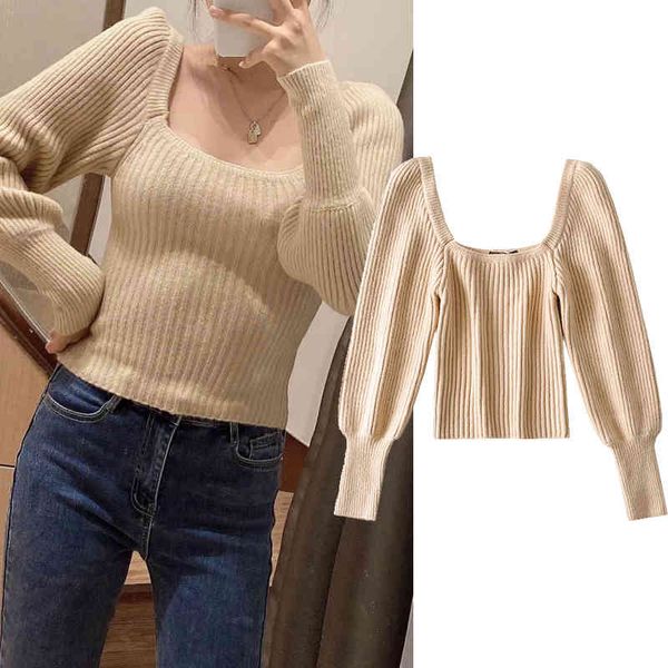 women's sweaters women autumn winter solid color knitted sweater square collar sweater girl long sleeve casual pullover cpbf, White;black
women's sweaters women autumn winter solid color knitted sweater square collar sweater girl long sleeve casual pullover cpbf, White;black