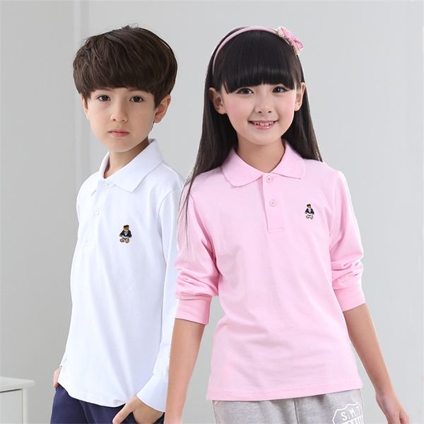 autumn back to school clothes turn-down collar kids t shirt solid color long sleeve birthday tshirt for big girls uniform 210622, Blue
autumn back to school clothes turn-down collar kids t shirt solid color long sleeve birthday tshirt for big girls uniform 210622, Blue