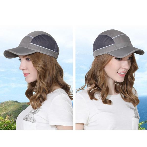 visors foldable mesh sports cap with reflective stripe breathable sun runner, Blue;gray
visors foldable mesh sports cap with reflective stripe breathable sun runner, Blue;gray