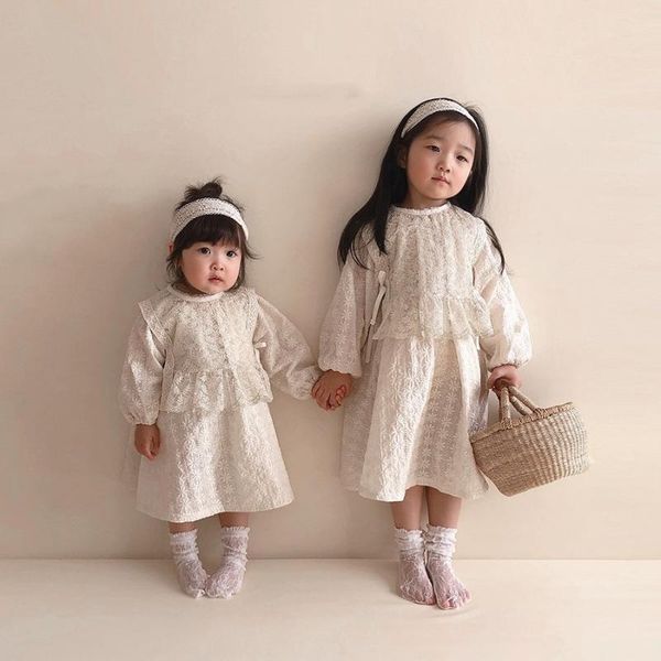 girl's dresses 2021 autumn baby girl long sleeve clothes elegant white lace girls dress bodysuit kids princess twin clothing, Red;yellow
girl's dresses 2021 autumn baby girl long sleeve clothes elegant white lace girls dress bodysuit kids princess twin clothing, Red;yellow