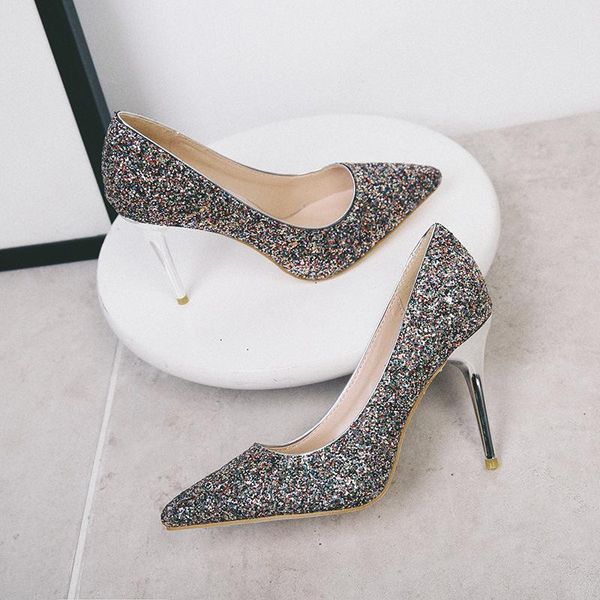 dress shoes pumps women 2021 shallow mouth pointed toe thin heels bling high female fashion slimming nightclub, Black
dress shoes pumps women 2021 shallow mouth pointed toe thin heels bling high female fashion slimming nightclub, Black