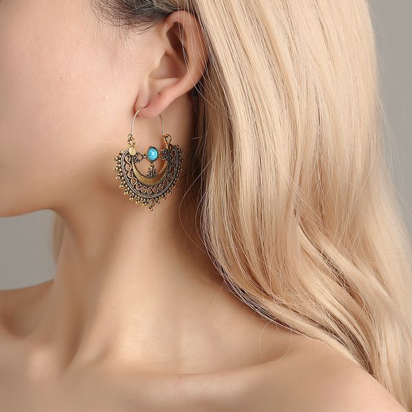ear ornament national style ear ornament temperament personality hollow out fashion women's earrings, Silver
ear ornament national style ear ornament temperament personality hollow out fashion women's earrings, Silver