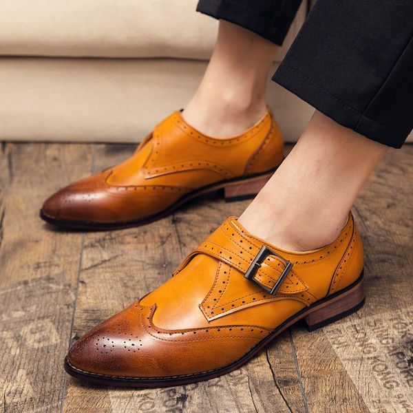 dress shoes 2021 spring autumn men's mix color fashion brogue brown pu peather monk slip-on loafers plus size 48, Black
dress shoes 2021 spring autumn men's mix color fashion brogue brown pu peather monk slip-on loafers plus size 48, Black