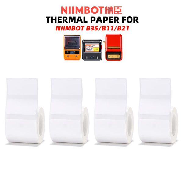 copiers 4 roll thermal printing paper self-adhesive barcode price size name label for niimbot b3s/b11/b21 printer
copiers 4 roll thermal printing paper self-adhesive barcode price size name label for niimbot b3s/b11/b21 printer