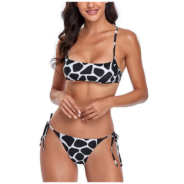 women's swimwear bikini sling casual bandage women 2021 push up bikinis two piece swimsuit set maillot de bain femme, White;black
women's swimwear bikini sling casual bandage women 2021 push up bikinis two piece swimsuit set maillot de bain femme, White;black