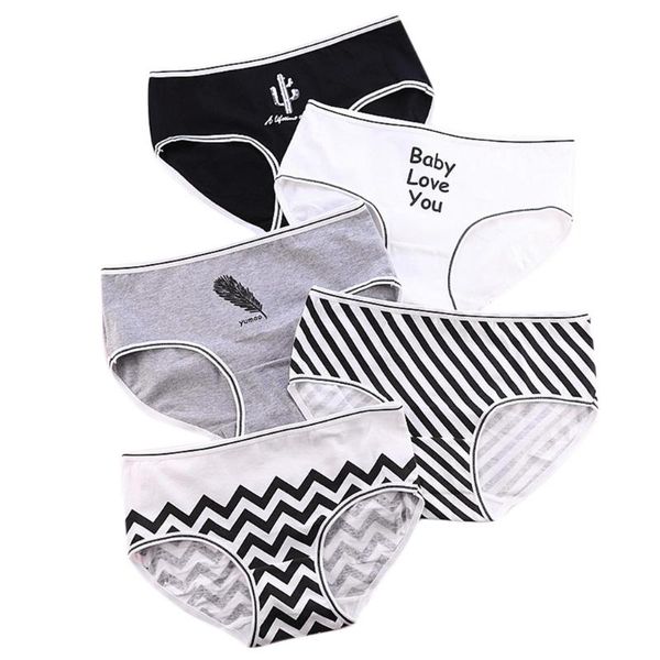 women's panties 5pcs/set nordic minimalist women girls underwear mid-rise cotton crotch seamless stripes letters print cute triangle, Black;pink
women's panties 5pcs/set nordic minimalist women girls underwear mid-rise cotton crotch seamless stripes letters print cute triangle, Black;pink