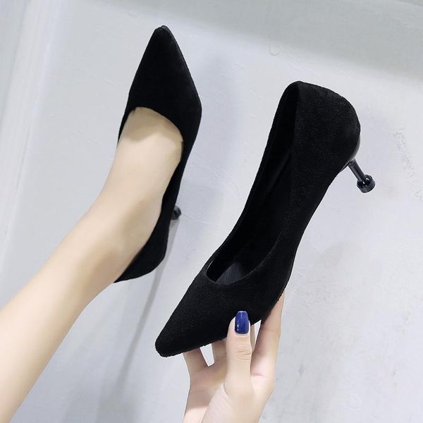 dress shoes pointed toe high heels basic section high-quality frosted leather female fashion women pumps zapatos de mujer w37-62, Black
dress shoes pointed toe high heels basic section high-quality frosted leather female fashion women pumps zapatos de mujer w37-62, Black