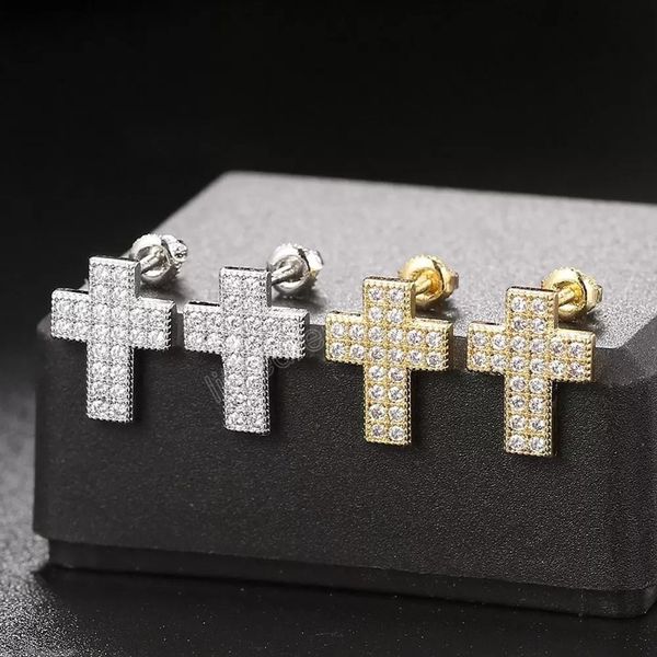 fashion 18k yellow white gold plated full cz screwbacks cross studs earrings for men women nice gift, Golden;silver
fashion 18k yellow white gold plated full cz screwbacks cross studs earrings for men women nice gift, Golden;silver