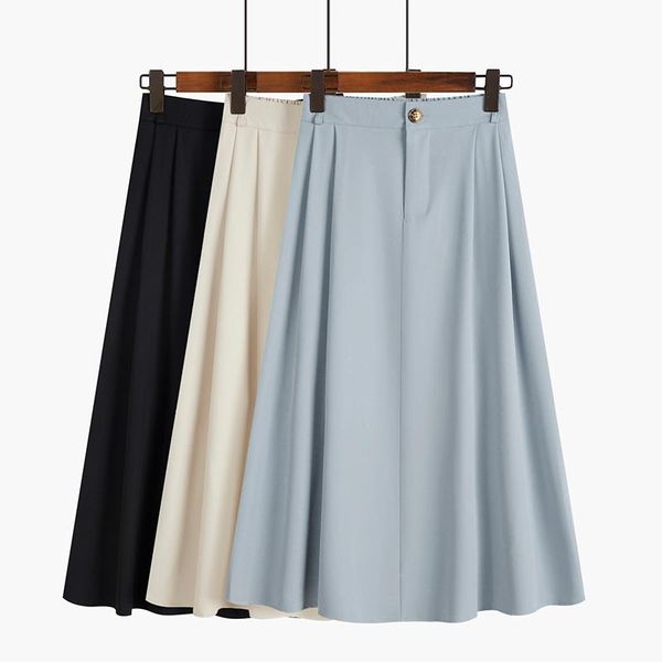 mid-length skirt female a-line high waist slimming spring and autumn 2021 design elastic umbrella skirts, Black
mid-length skirt female a-line high waist slimming spring and autumn 2021 design elastic umbrella skirts, Black