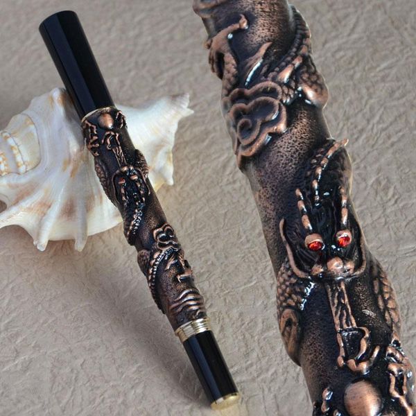 fountain pens 41 dragon emboss medium nib pen copper brass silver golden grey for choose business gift
fountain pens 41 dragon emboss medium nib pen copper brass silver golden grey for choose business gift