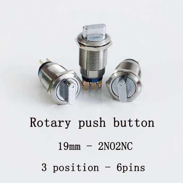 smart home control 19mm metal rotary push button brass 3 position latching selector switch 2no 2nc rotate 6 pins 1no1nc 3pins
smart home control 19mm metal rotary push button brass 3 position latching selector switch 2no 2nc rotate 6 pins 1no1nc 3pins