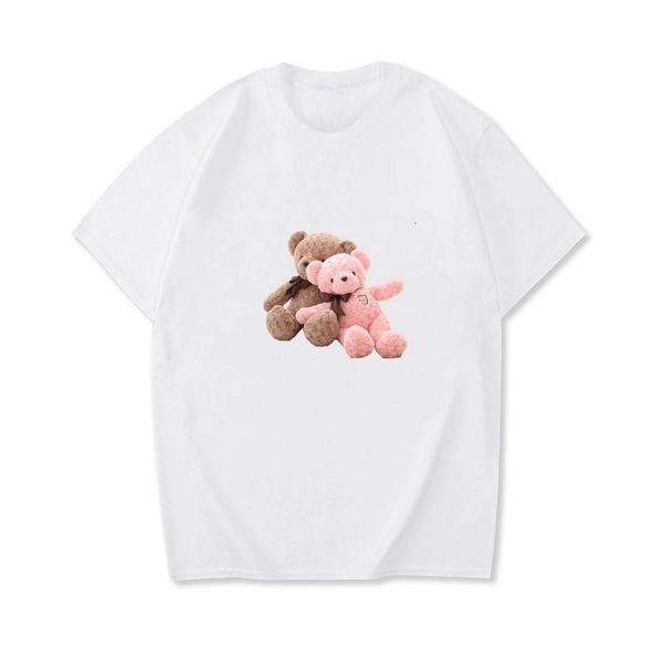 women's t-shirt 100% cotton 7 color summer hd 3d couple teddy bear print casual o-neck short sleeve tshirt oversized s-3xl, White
women's t-shirt 100% cotton 7 color summer hd 3d couple teddy bear print casual o-neck short sleeve tshirt oversized s-3xl, White